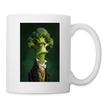 Broccoli Gentleman in Victorian Attire - Mug - white - Right