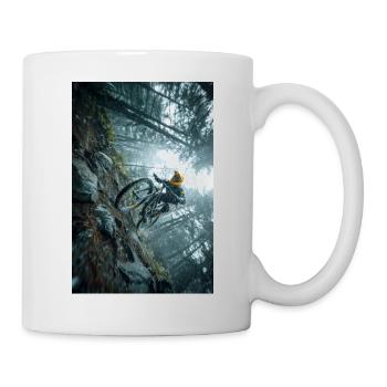 Winterwald-MTB-Quest - Tasse - Weiß - Rechts