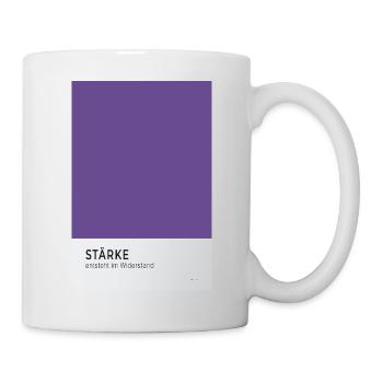 Stärke entsteht im Widerstand Poster - Tasse - Weiß - Rechts