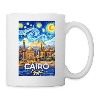 Cairo Nights: Pyramids and Stars - Tasse - Weiß - Rechts