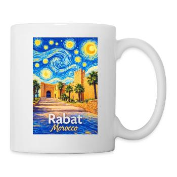 Rabat Morocco Starry Night - Mug - white - Right