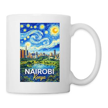 Nairobi Kenya Starry Night - Tasse - Weiß - Rechts