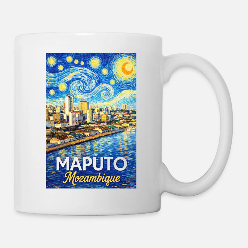 Nuit étoilée au Mozambique à Maputo - Mug blanc - blanc