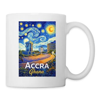 Accra Ghana Starstorm Cityscape - Mug - white - Right