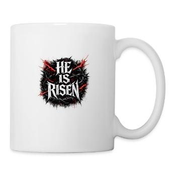 he is risen  - Tasse - Weiß - Rechts