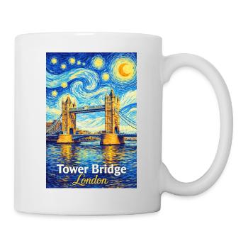 Tower Bridge London Sternenwirbel - Tasse - Weiß - Rechts