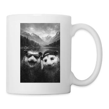 Bergsee-Pals: Otter with sunglasses - Mug - white - Right