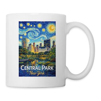 Sternennacht über Central Park New York - Tasse - Weiß - Rechts