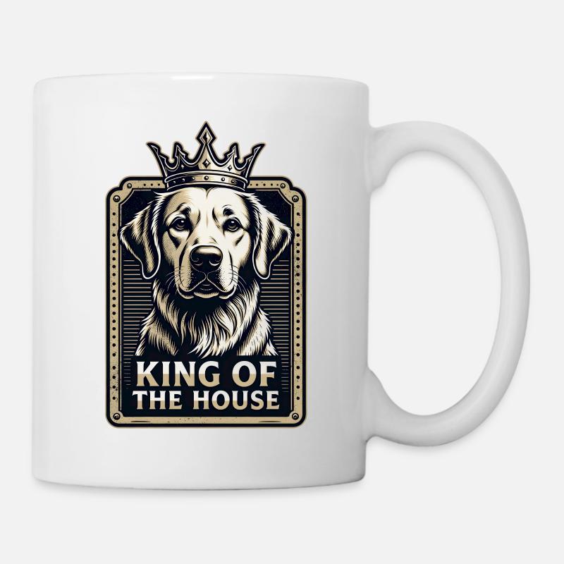 Roi de la maison - Chien - Mug blanc - blanc