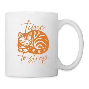 sleeping cat - Mug - white - Right