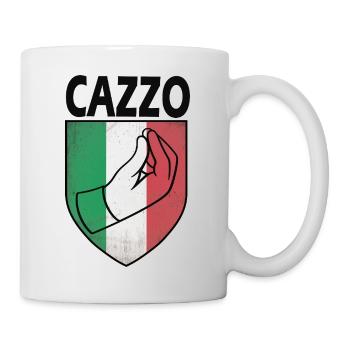 Italienisch, Cazzo - Tasse - Weiß - Rechts