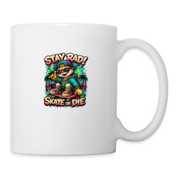 Stay Rad Skate Cat - Mug - white - Right
