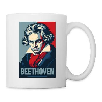 Beethoven Pop Art Portrait - Mug - white - Right