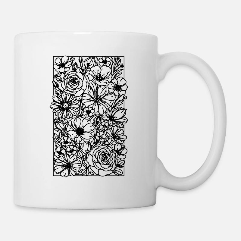 Fleur - Mug blanc - blanc