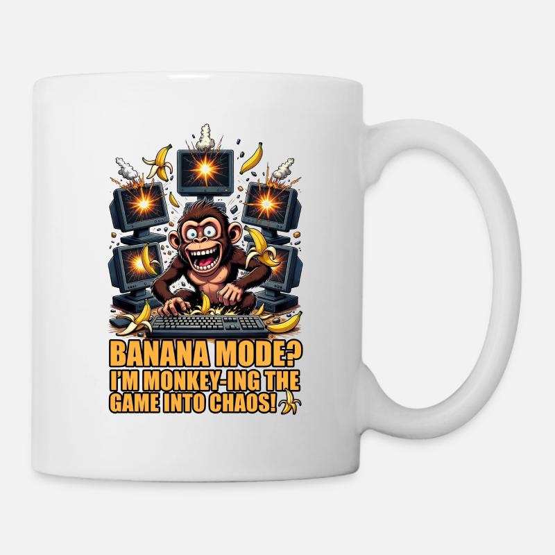 Banana Mode: Monkey Chaos in the game - Mug - white