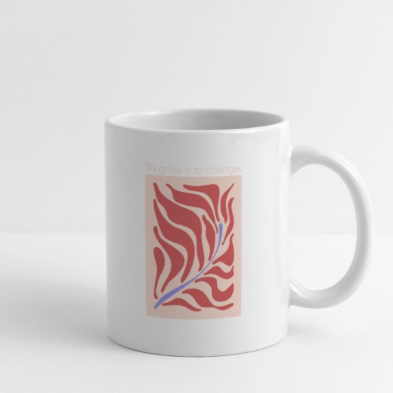 Growth through change – leaf shape pattern Mug