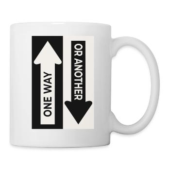 One Way Or Another Streetwear Arrow Design - Mug - white - Right