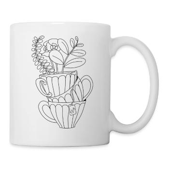 Minimalist Tea Label - Mug - white - Right