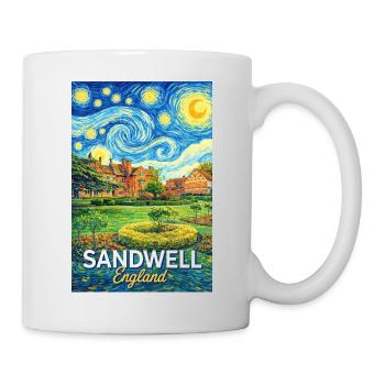 Sandwell England Sternennacht - Tasse - Weiß - Rechts