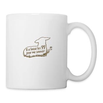 La brebis perdue et les 99 - Mug blanc - blanc - Droite