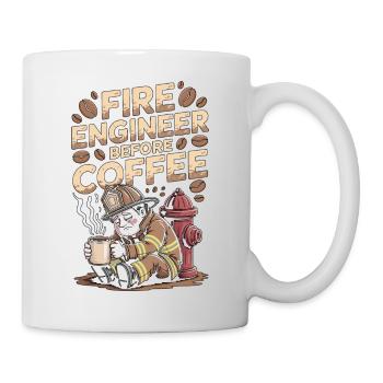 Fire Engineer Before Fire Service Coffee Lover - Mug - white - Right