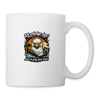 Ich mach das Möwe lustiger Büro Spruch - Tasse - Weiß - Rechts