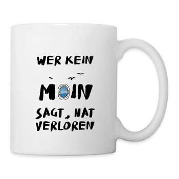 kein moin  - Tasse - Weiß - Rechts