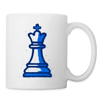 King of Chess Style Graffiti Blue Strategy - Mug - white - Right
