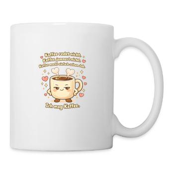 Kaffee lustiger Kaffeespruch Büro - Tasse - Weiß - Rechts