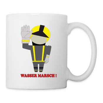 Héros pompier de la Marche de l’eau - Mug blanc - blanc - Droite