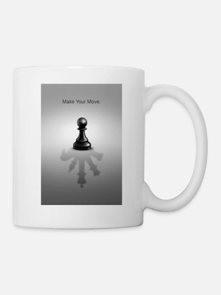 Make Your Move Minimal Mindset Design - Tasse - Weiß