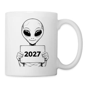 außerirdischer Besucher - Tasse - Weiß - Rechts