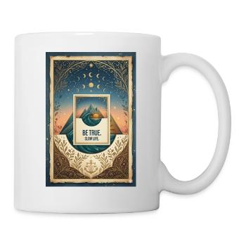 Be True. Slow Life. - Mug - white - Right
