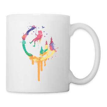 Regenbogenwald Swing - Tasse - Weiß - Rechts