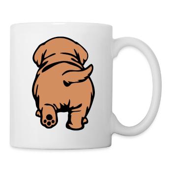 Dos de chien - Mug blanc - blanc - Droite