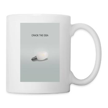 Crack The Idea Motivation Minimal Design - Mug - white - Right