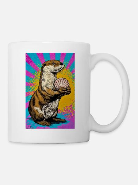 Otter - Tasse - Weiß