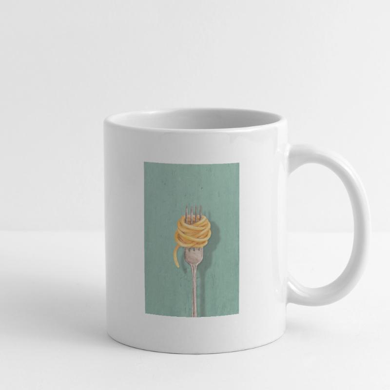 Pasta Fork Reduced Kitchen Design Mug