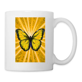 papillon - Mug blanc - blanc - Droite
