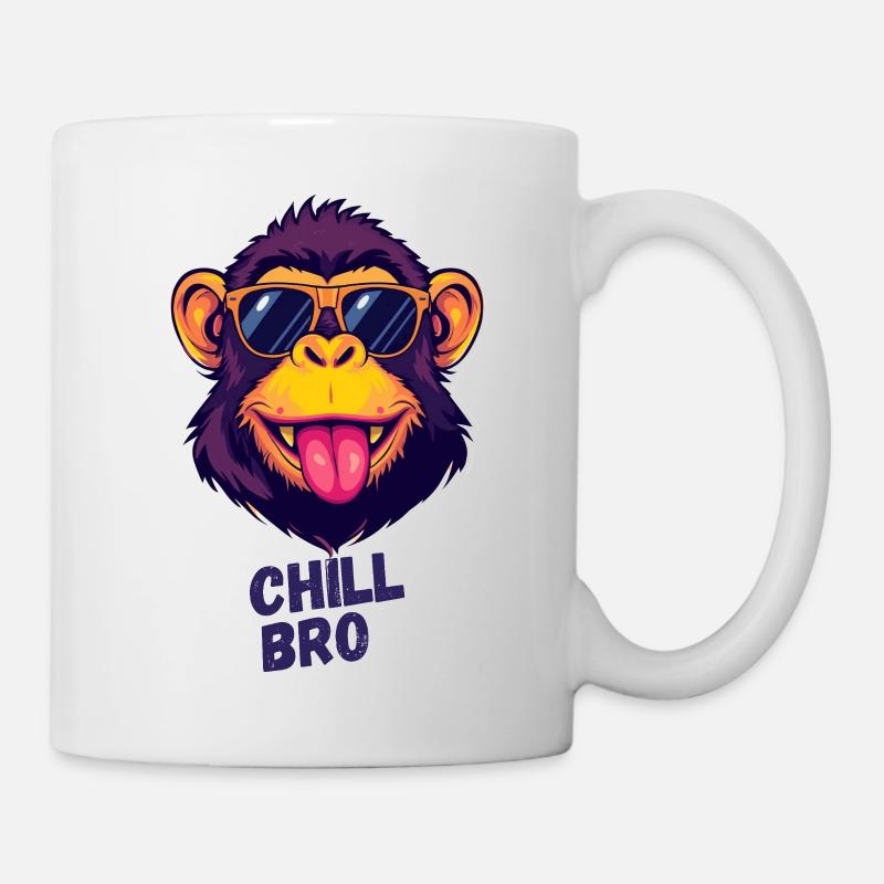Chill Bro Monkey - Mug - white