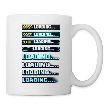 Neon Download Benachrichtigungsgrafiken - Tasse - Weiß - Rechts