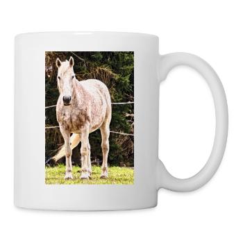 Apple Horse Portrait Poster - Mug - white - Right