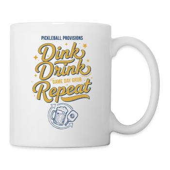 Pickleball Funny Player Dink Drink Repeat Love - Mug - white - Right