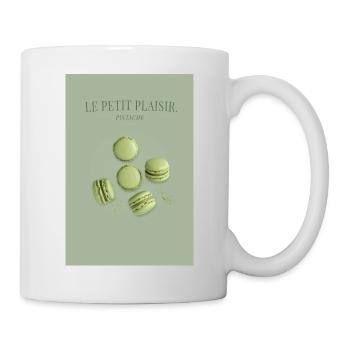 Macaron Pistazie – Le Petit Plaisir Design - Tasse - Weiß - Rechts