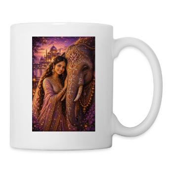 Mystic Elephant Queen - Tasse - Weiß - Rechts