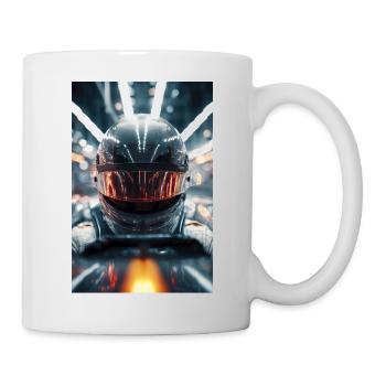 Neon Racer Helmet - Mug - white - Right