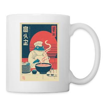 Frog Chef Ramen Retro Poster - Mug - white - Right