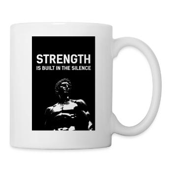Stärke im Schweigen - Tasse - Weiß - Rechts