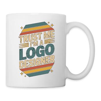 Logo Designer Trust Me I'm A Branding Specialist - Tasse - Weiß - Rechts