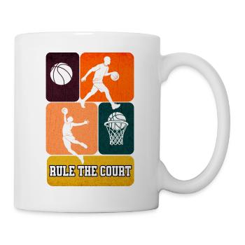 Rule the Court - Basketball - Tasse - Weiß - Rechts